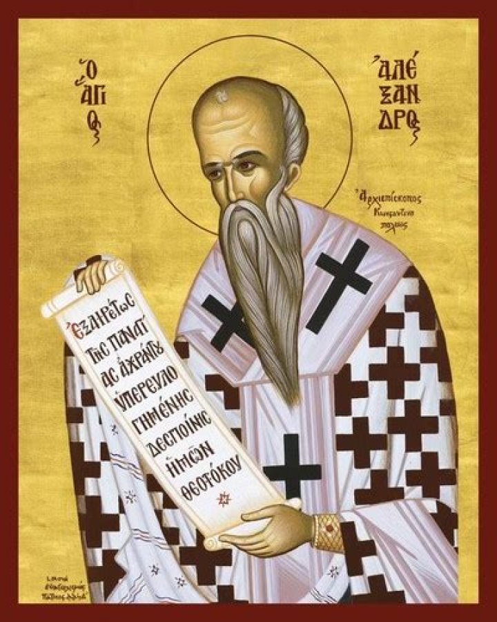 Saint Alexander, Patriarch of Constantinople Greek Orthodox Icon — Blessed Celebration